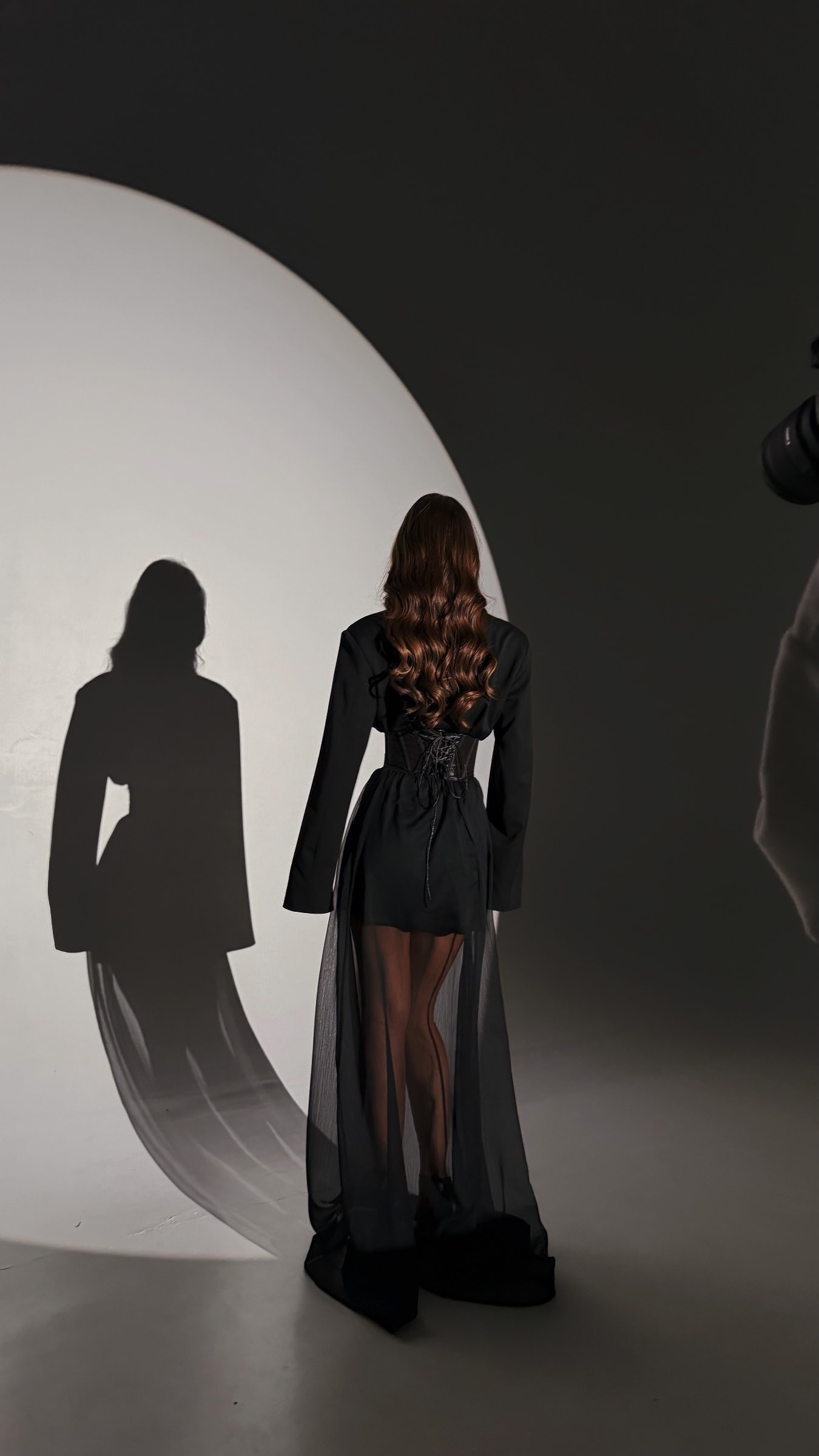 Gonna lunga nera in chiffon — 2