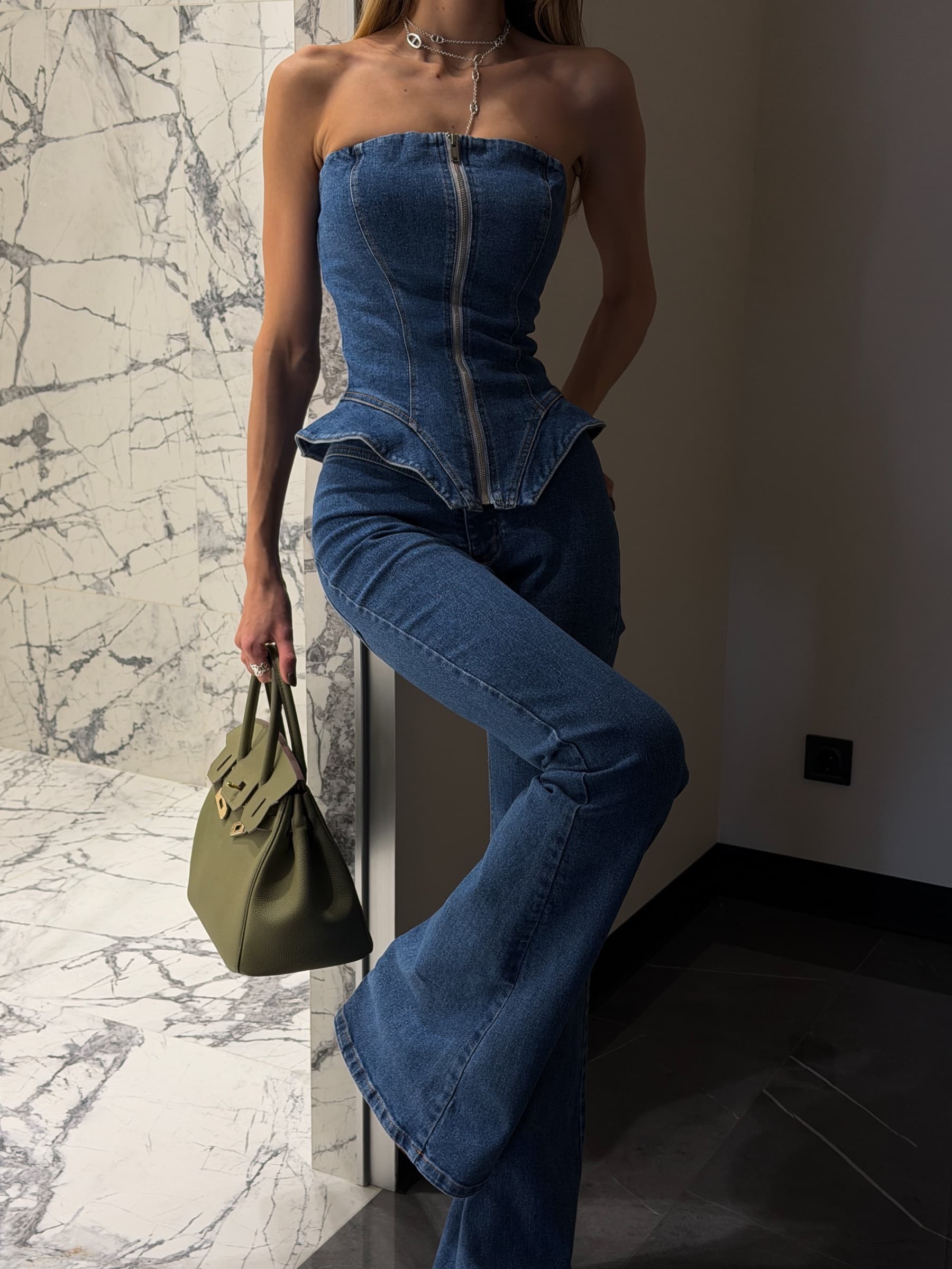 Corsetto in denim Michelle